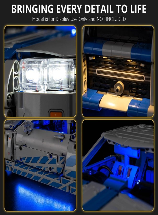 BrickSoul Upgrade Light Kit for Lego 42210 2 Fast 2 Furious Nissan Skyline GT-R (R34) Car Building | with ON/Off & Dimmer Switch & Hidden Cable Tech | Easy Install Lighting Set (42210 NOT Included) - Image 4